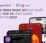 Zing MP3 là nền tảng nhạc số duy nhất góp mặt trong BXH App Store 2022
